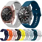 Мягкий силиконовый ремешок для смарт-часов Samsung Galaxy watch 3 41 мм, спортивный браслет для Galaxy Watch 3 45 мм, аксессуары для наручных часов