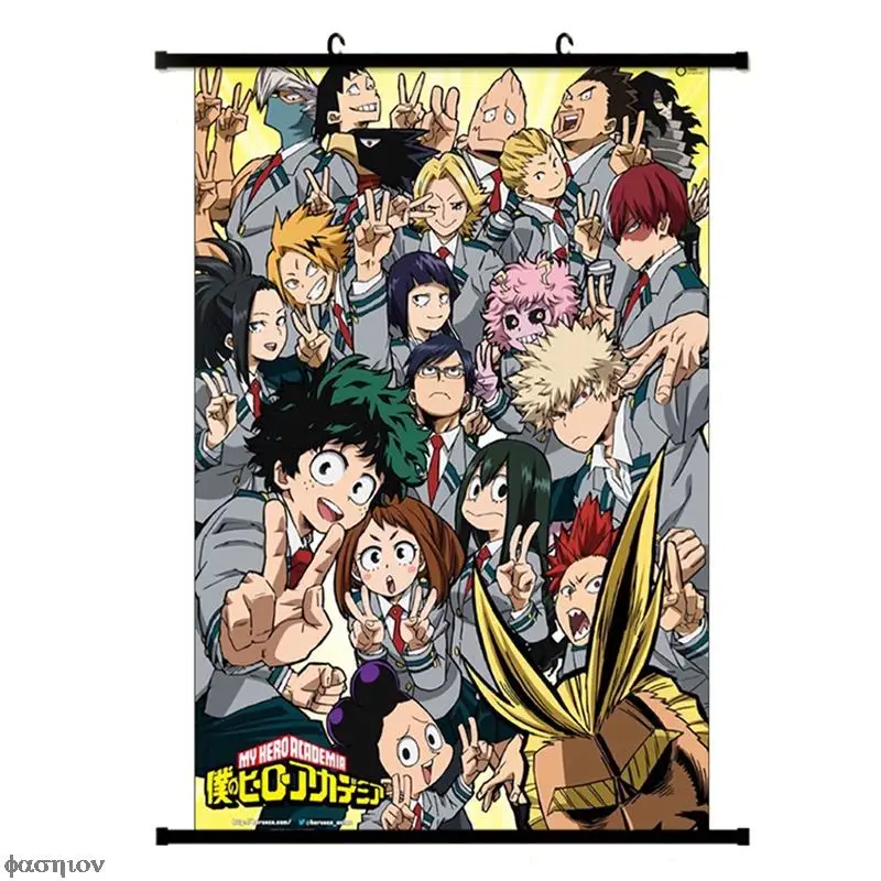 

Japanese Anime Boku no Hero Academia My Hero Collective Wall Scroll Painting Posters Cosplay