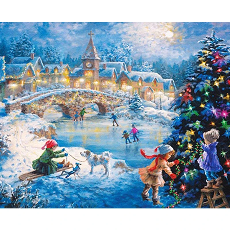 Алмазная живопись пейзаж 5D алмазная брокколи мозаика вышивка для домашнего