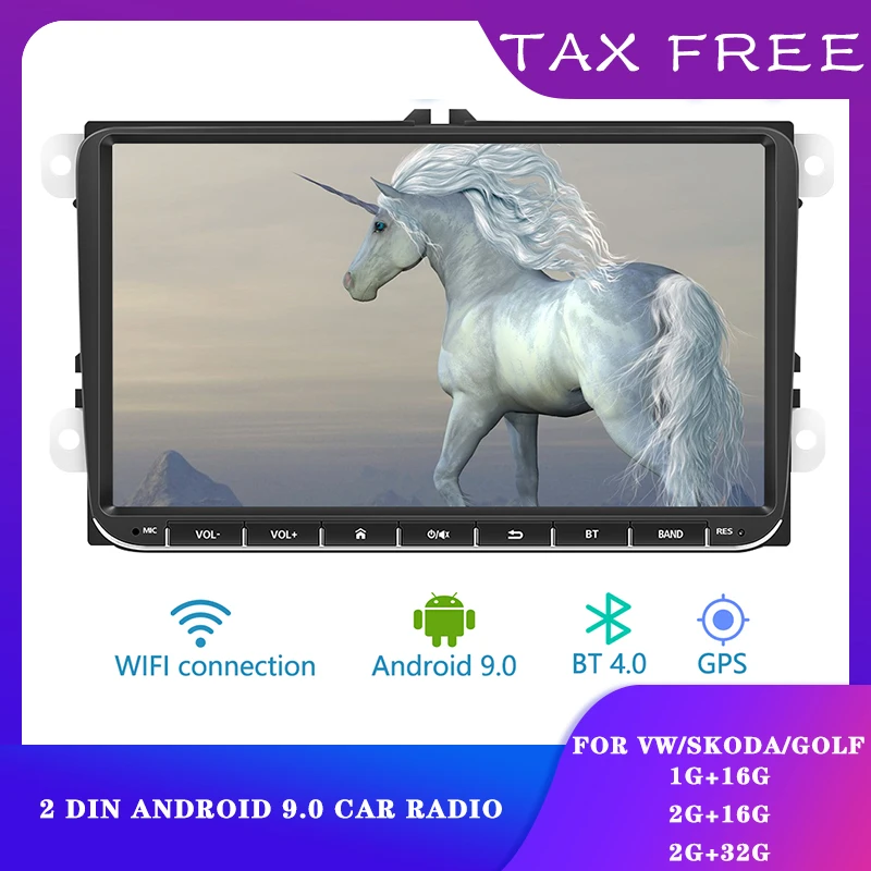 Автомагнитола 2 Din Android 9 0 с GPS-навигацией для Seat Leon Altea VW Amarok Touran Skoda Octavia Polo Golf 5 6 7