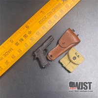 16th scale m1911 pistol leather case bullet bag for mostly 12inch soldier doll weapon accessories