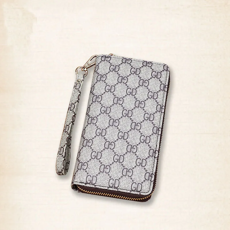 Женский кошелек GD модный ретро на молнии Европейский и американский большой