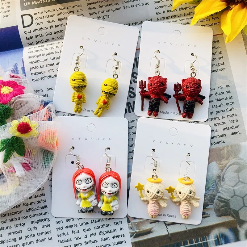 Новинка 2020 креативные серьги ручной работы женские забавные индивидуальные с