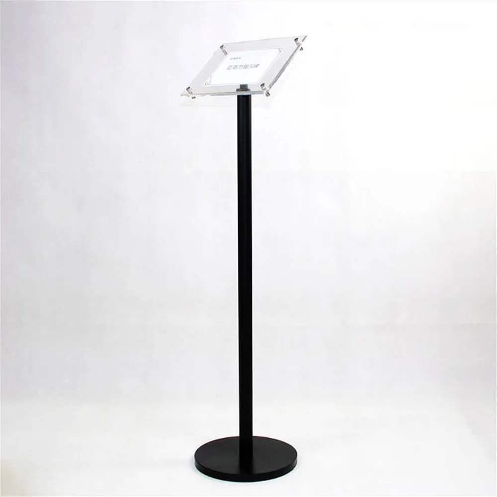 A3 Floor Poster Pedestal Sign Display Holder Floor Stand With Clear Acrylic Poster Frames Floor Signage Display Rack Sign Stand