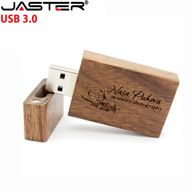 USB флеш накопитель JASTER деревянный с логотипом на заказ 8 64 Гб|USB флэш-накопители| |
