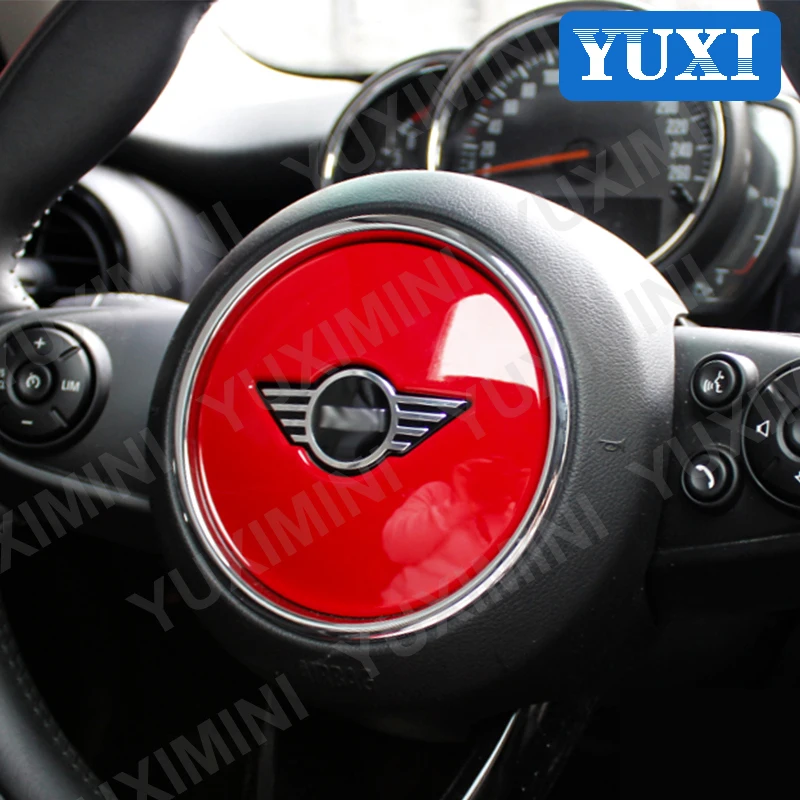 

Car Steering Wheel Center Decorative Cover 3D Special Interior Sticker For Mini Cooper S F54 F55 F56 F57 F60 Clubman Countryman