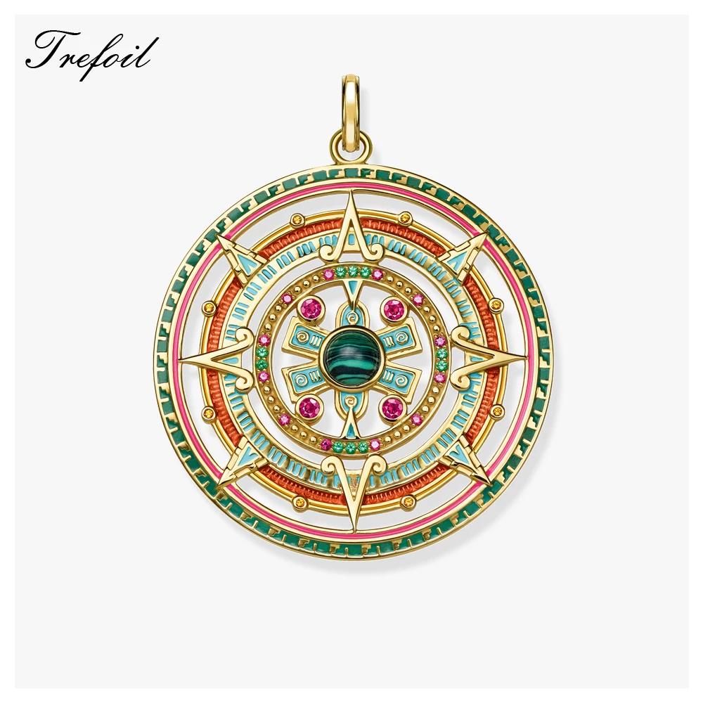 Подвески с золотым амулетным орнаментом новое летнее ювелирное изделие из