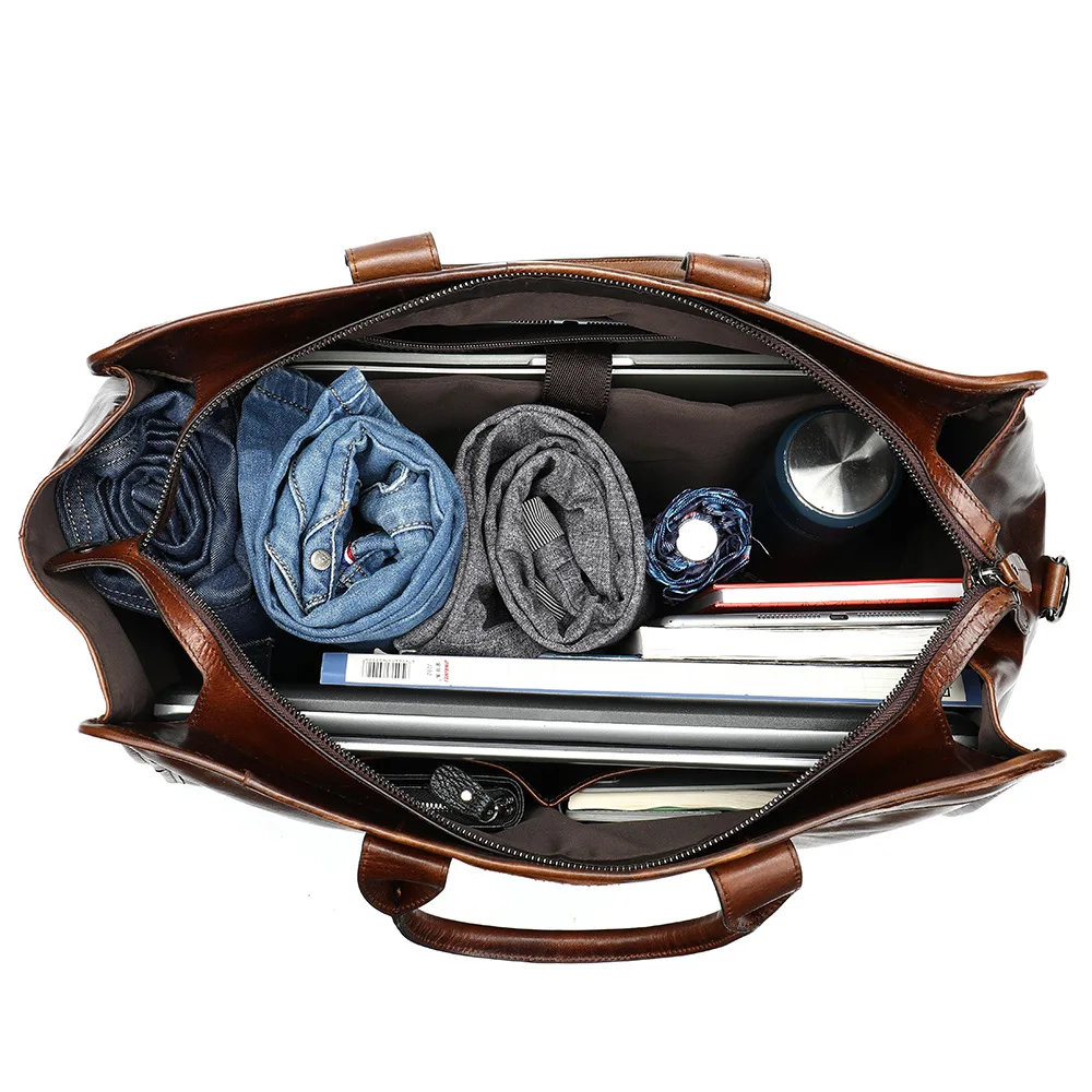 저렴한 빈티지 소 가죽 남성 가방 패션 여행 대용량 휴대용 여행 가방 정품 가죽 부드러운 가죽 체육관 가방