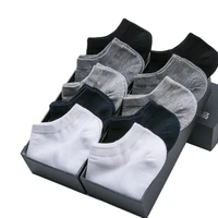 10 pairs men summe breathable thin short socks deodorant 100 cotton high quality sports no show black ankle socks for man