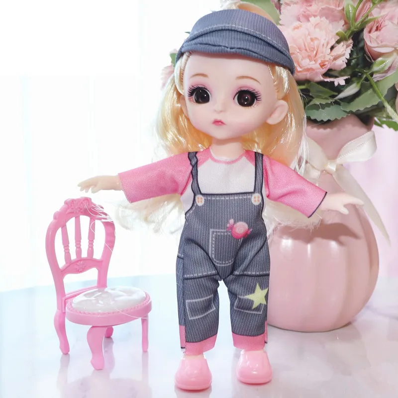 BJD Кукла 16 см 13 суставов пластиковые модные куклы Детская одежда Обувь наряд