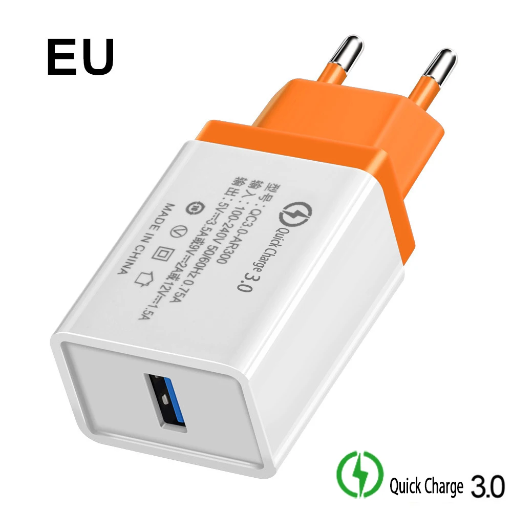 Быстрая зарядка 3,0 USB зарядное устройство EU/US штепсельная Вилка для путешествий 5V 3.5A быстрое зарядное устройство адаптер для iphone Xiaomi huawei планшеты зарядное устройство для телефона
