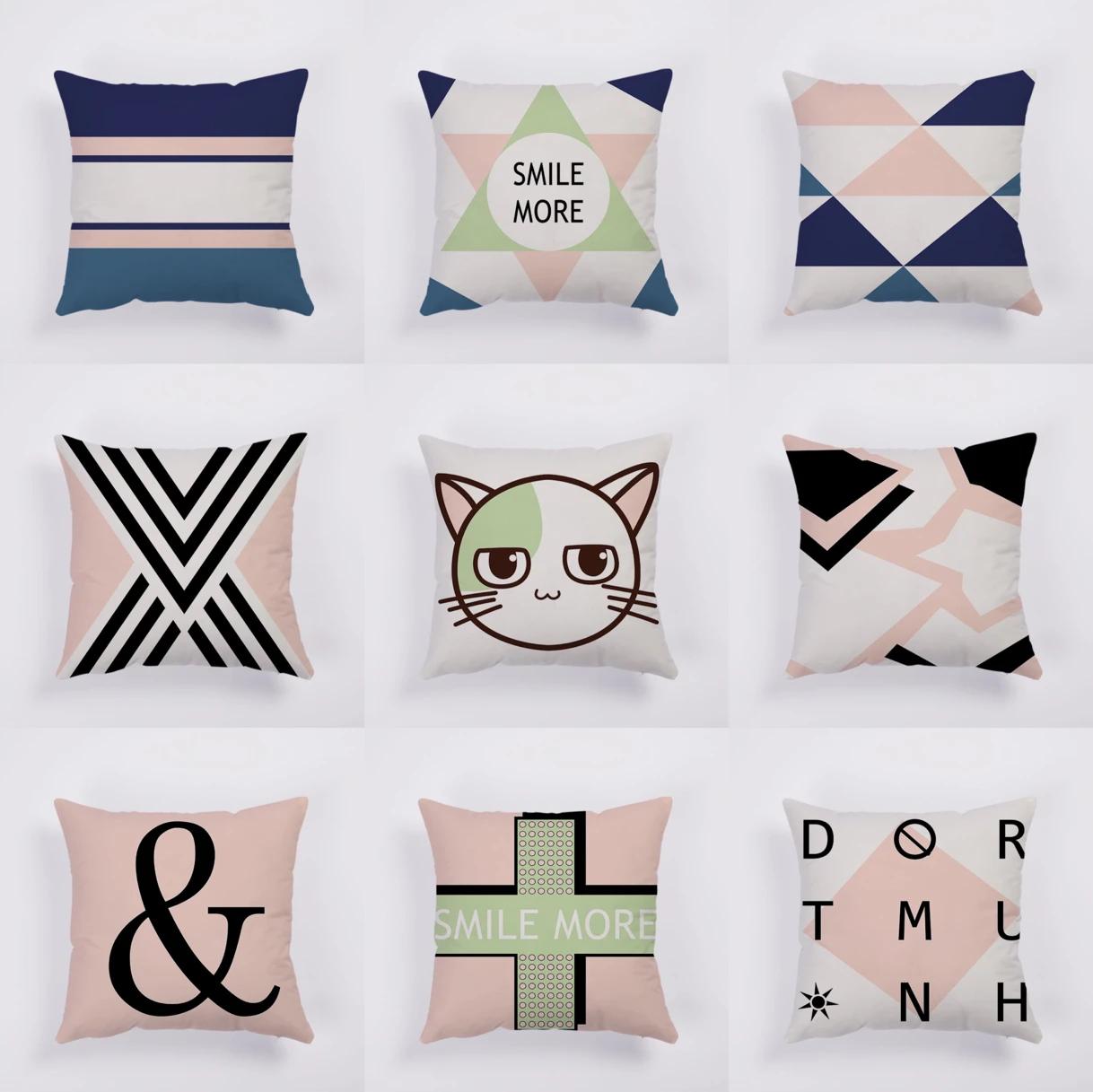 

Cartoon Style Plush Cushion Cover Fashion Cute Little Pattern Throw Pillow Cover for Home Decor Sofa Accessories Cojines