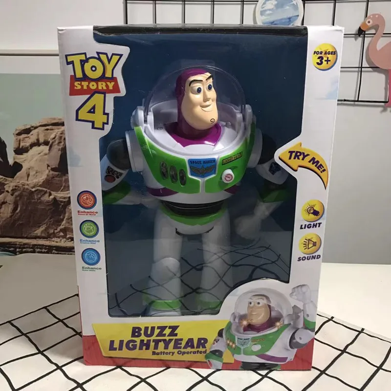 

Toy Story 34 Bass Lightyear Toy Lighting, Sound Speech, Joint English Action Map Collection Of Children's Toys And Dolls