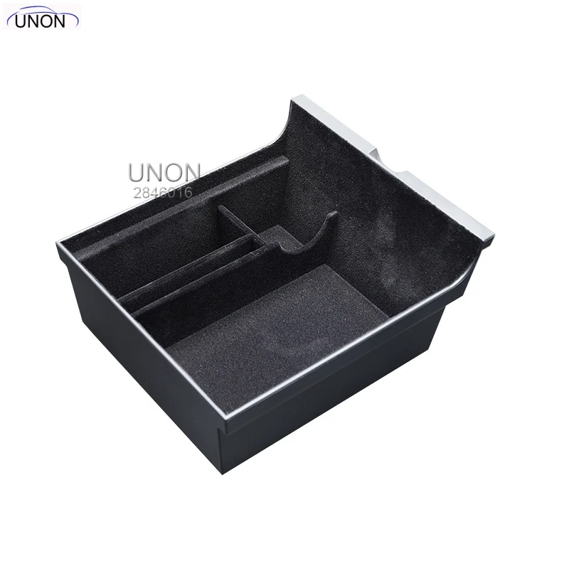 

For Tesla Model Y 2021 Central Control Rear Storage Box Storage Armrest Hidden Central Control Box Modification Car Accessories