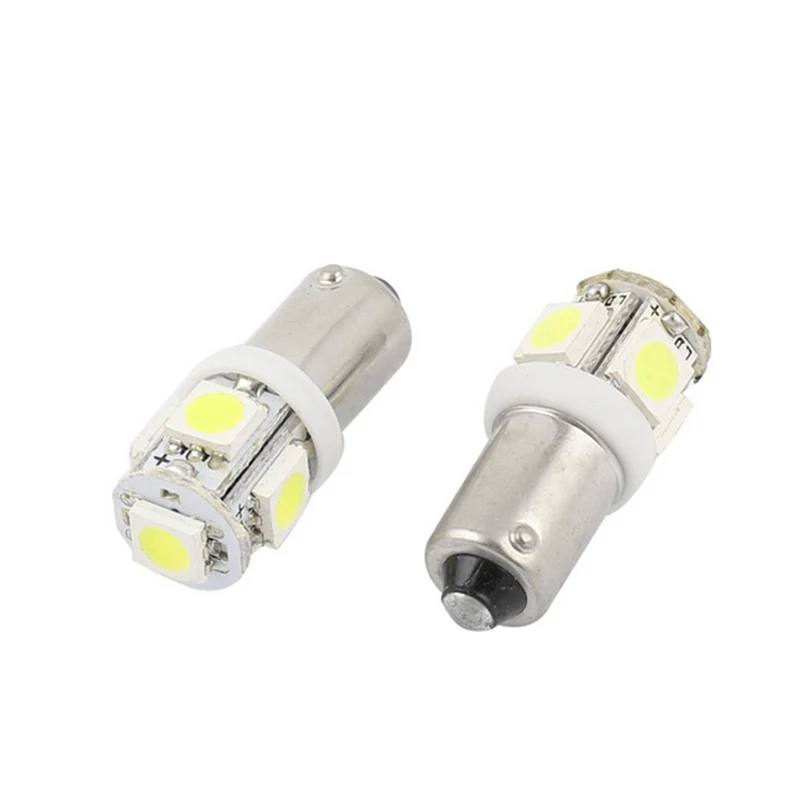 

2 pcs Auto Bulb T4W H6W Indicator License Plate Map Dome Packing Car Styling 10X 11 BA9S White 5050 5SMD Car led Light