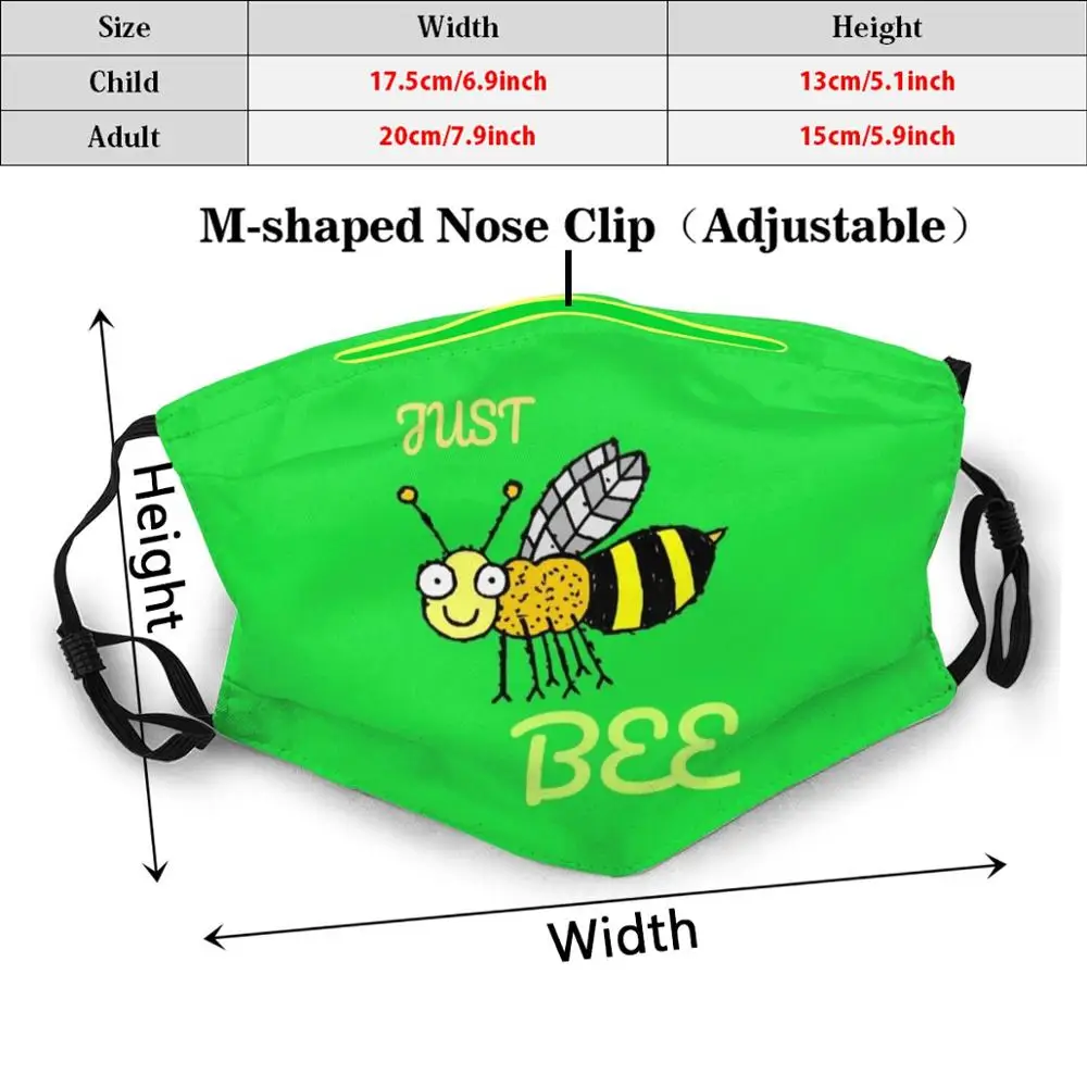 Маска пчелиная для взрослых и детей Пылезащитный фильтр сделай сам маска