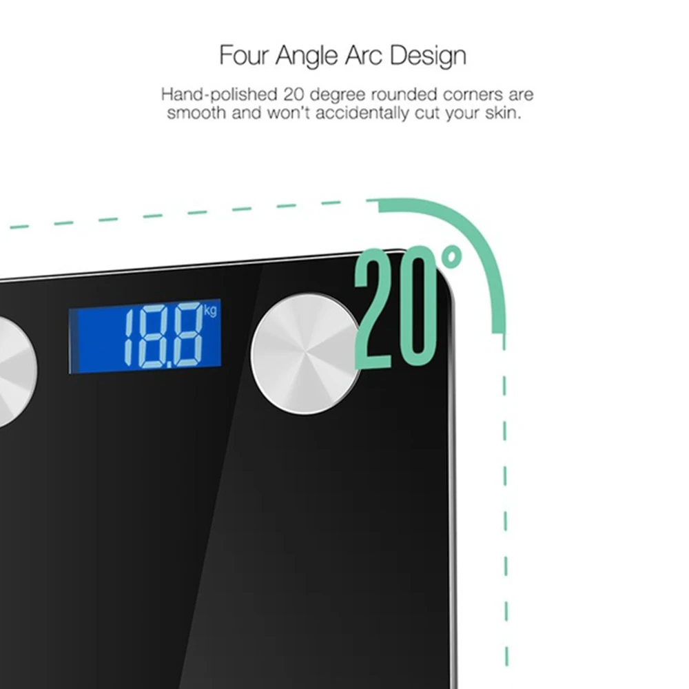 Смарт Bluetooth весы для тела и жира напольные научные Электронные цифровые ванной