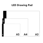 A3 A4 A5 светодиодный планшет для рисования цифровой Графика Pad USB светодиодный светильник для копировальная панель электронного искусства Графический картина от китайских производителей