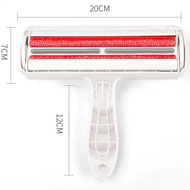 

2-Way Pet Hair Remover Roller Removing Dog Cat Hair From Furniture Self-cleaning Lint Pet Hair Remover One Hand Operate