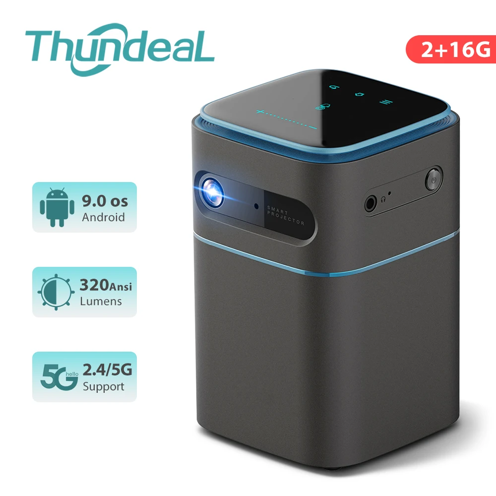 Мини проектор ThundeaL Карманный 2K 4K Android 9 0 Wi Fi| |