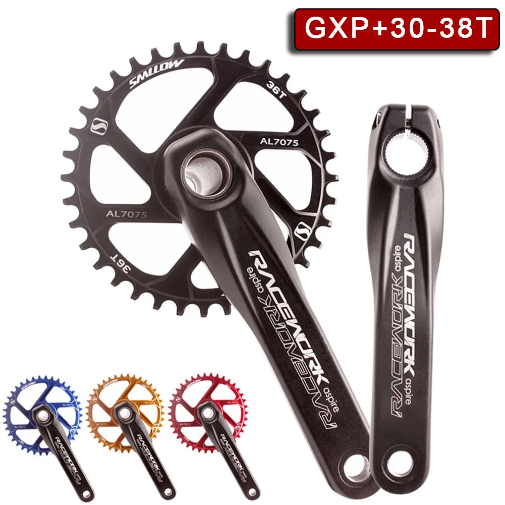 

SMLLOW 170mm Crankset And Chainring MTB Bike For GXP Crank 30-38T Narrow Wide Chainwheel Universal Bike Component