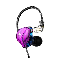 qkz zxt edx earphones 1 dynamic hifi bass earbuds in ear monitor headphones sport noise cancelling headset