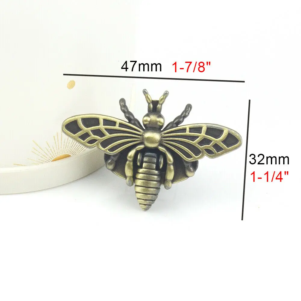 Металлическая Поворотная застежка в форме пчелы стиле ретро фурнитура для