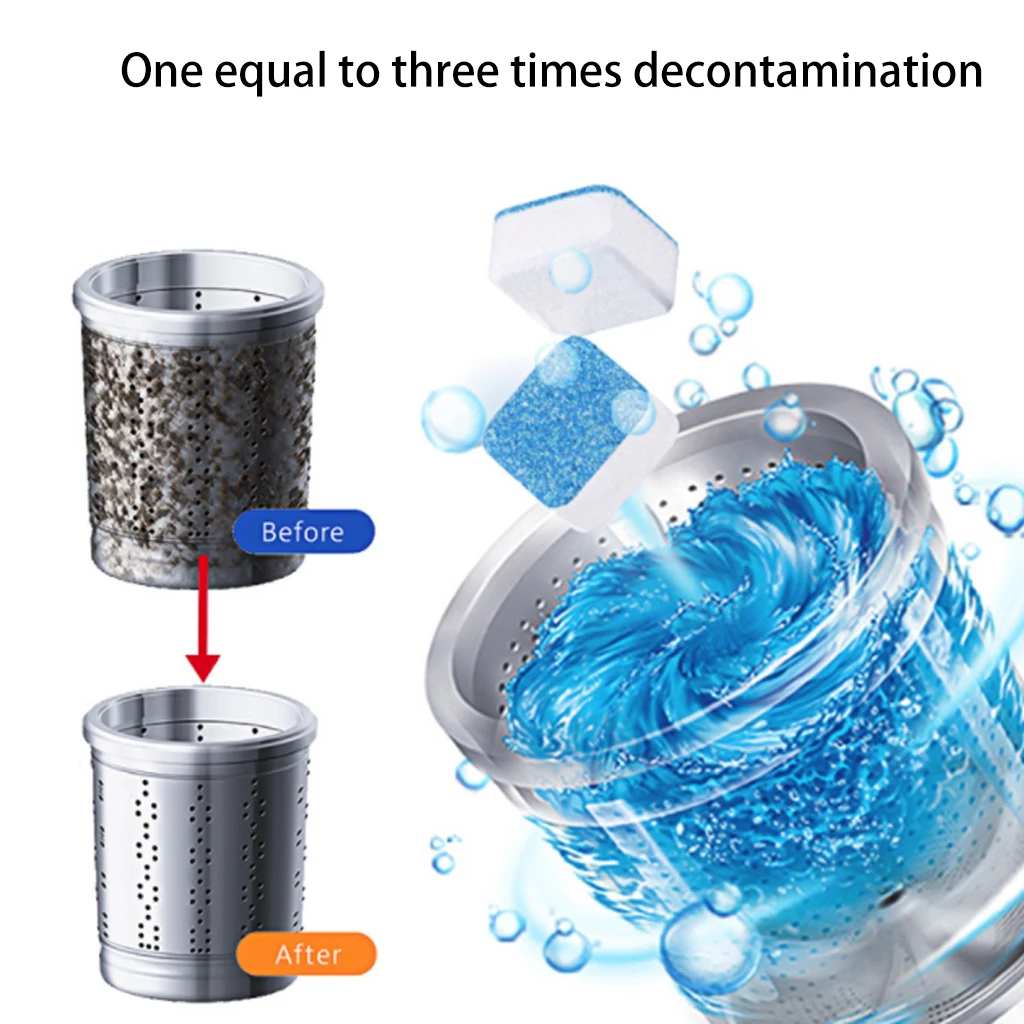 10/100pcs Washing Machine Cleaner Washer Cleaning Laundry Soap Detergent Effervescent Tablet Deodorant For Home | Дом и сад