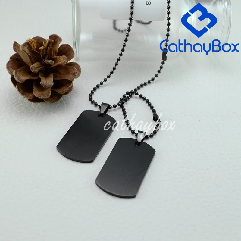 Индивидуальная гравировка ожерелье с собачьими тегами двойные детали военный