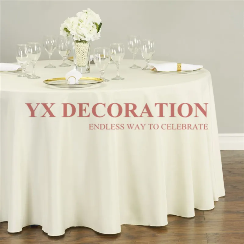 

Many Colors Round Tablecloth Banquet Event Table Cloth Cover For Wedding Christmas Decoration Decoration