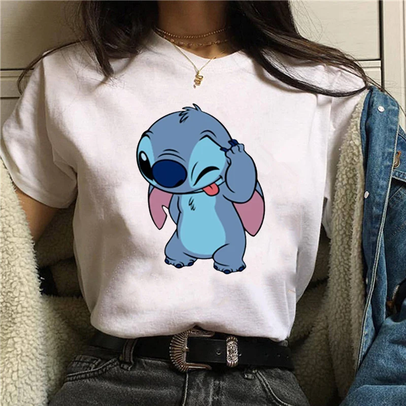 

TJCJFO Harajuku Summer T Shirt Women New Arrivals Fashion Stitch Cartoon Printed T-shirt Woman Tee Tops Casual Female T-shirts