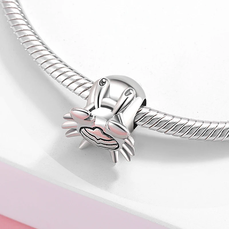 Океан серии новый 925 стерлингового серебра отшельник стеклянных бусин в форме