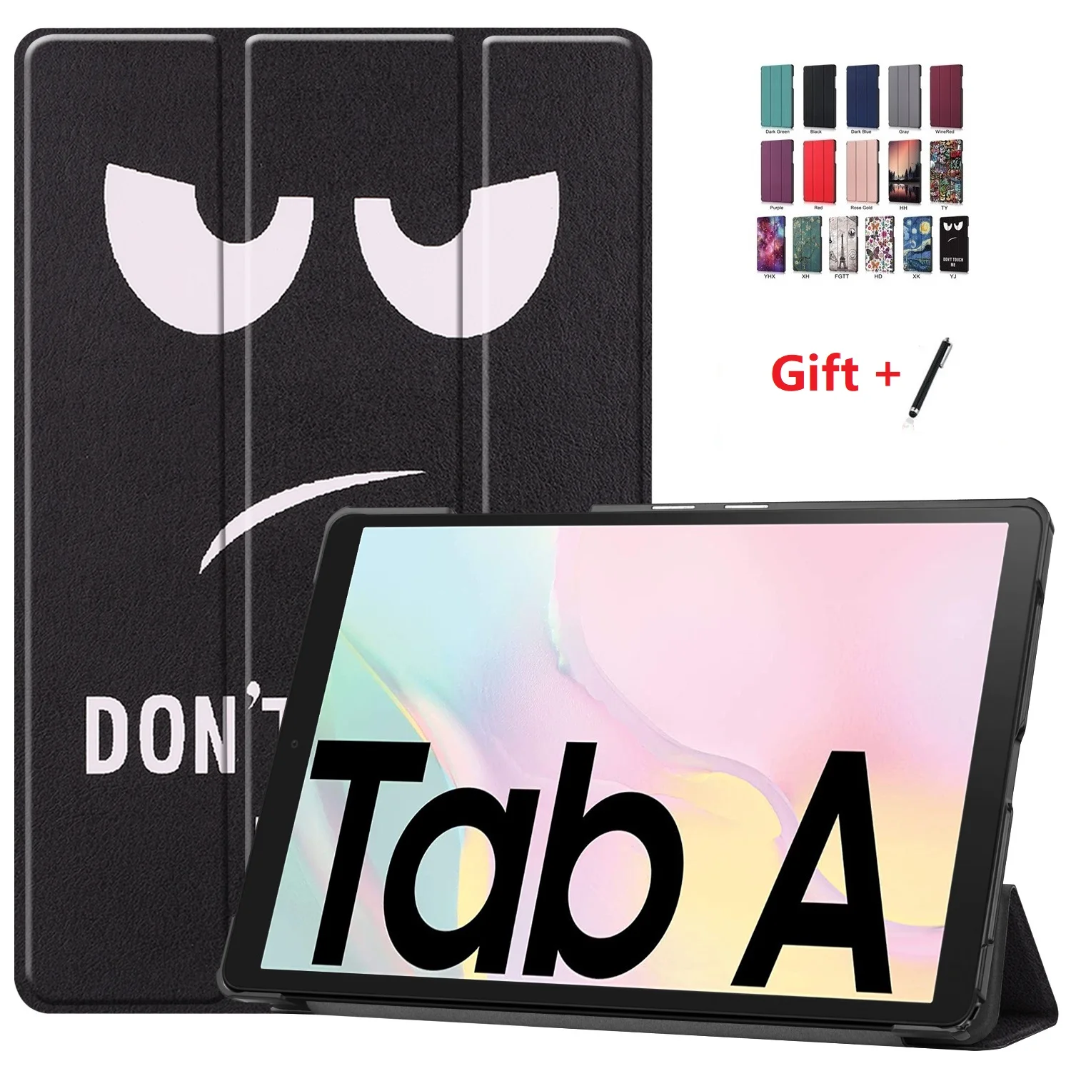 

New 2020 Case for Samsung Galaxy Tab Case A7 10.4" 2020 T500/505 Magnetic Folding Smart Auto Sleep Wake Up with + Free stylus