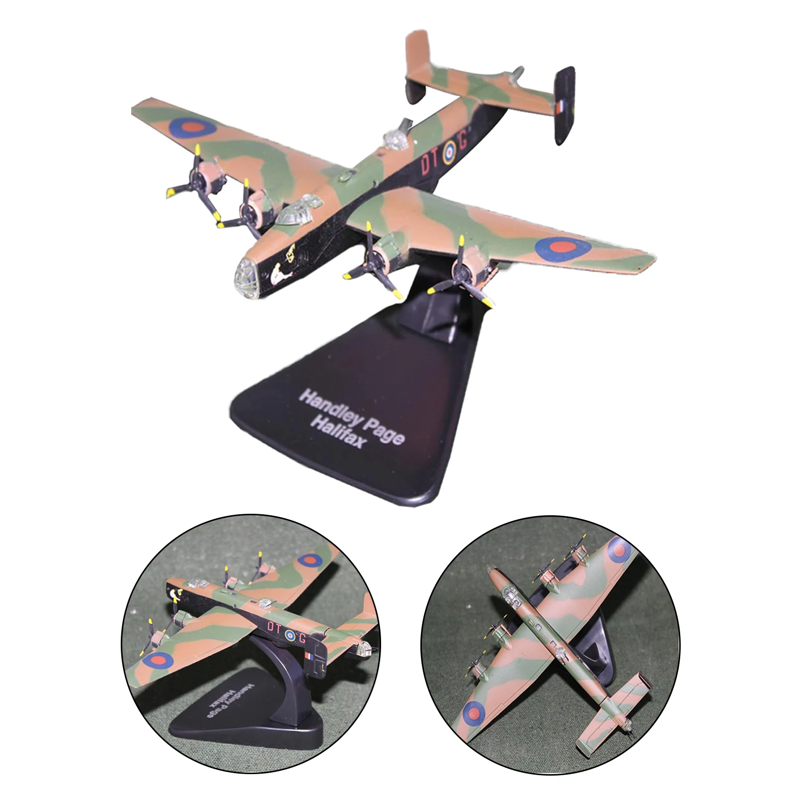 1/144 Handley Page Halifax Airplane Model Fighter for Boys Toys Decorations | Railed/Motor/Cars/Bicycles