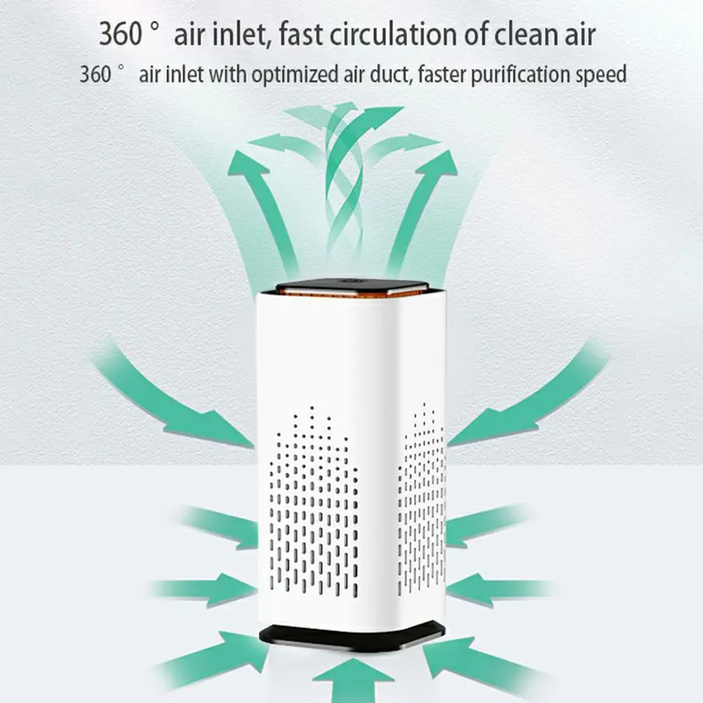 

Car Air Purifier Small Portable Low Noise Air Purifier Mini Air Freshener Dust Smoke Cleaner Car Mounted BAP-04