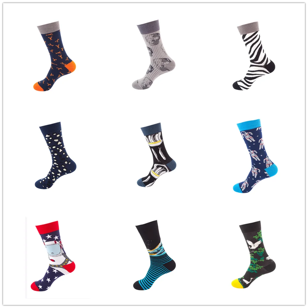 

Low price Fashion trendy cotton socks for men Casual unisex women happy socks Funny Christmas gifts Global Drop shipping