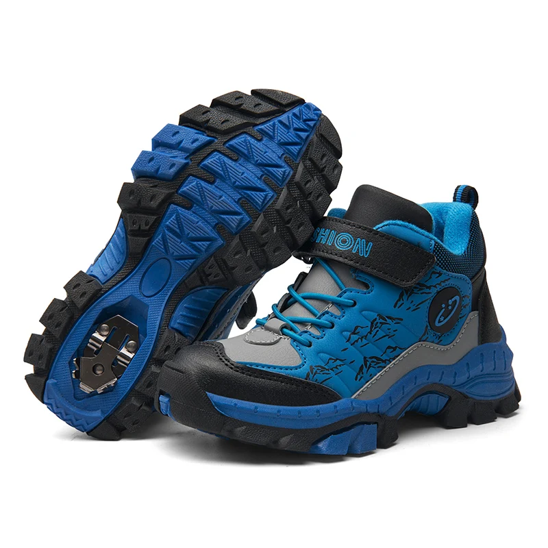 Кроссовки для мальчиков зимняя спортивная обувь повседневные Нескользящие