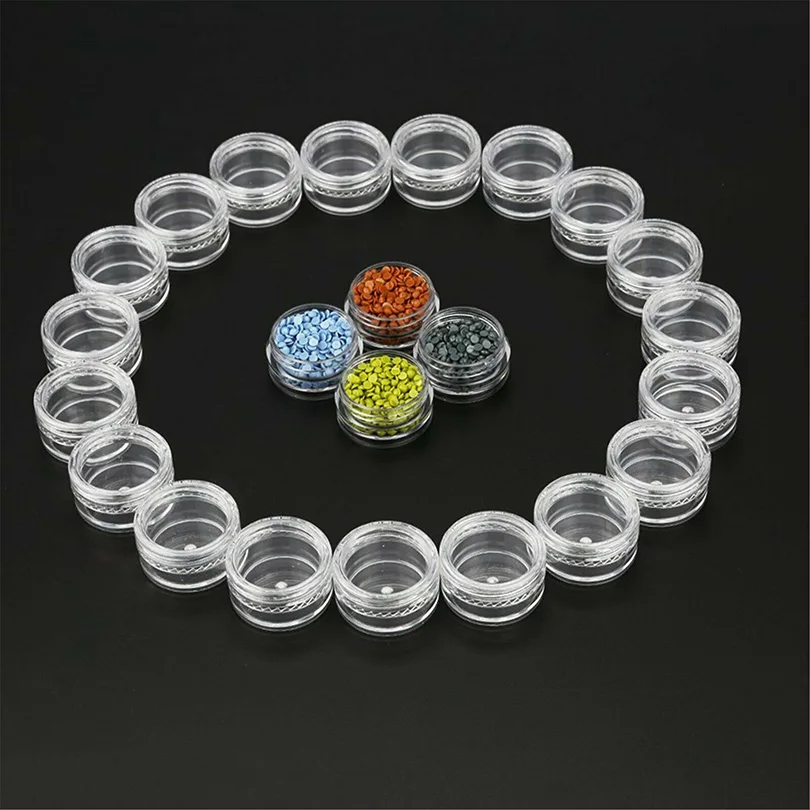 Пустая пластиковая баночка для макияжа баночки прозрачные образцов бутылочки