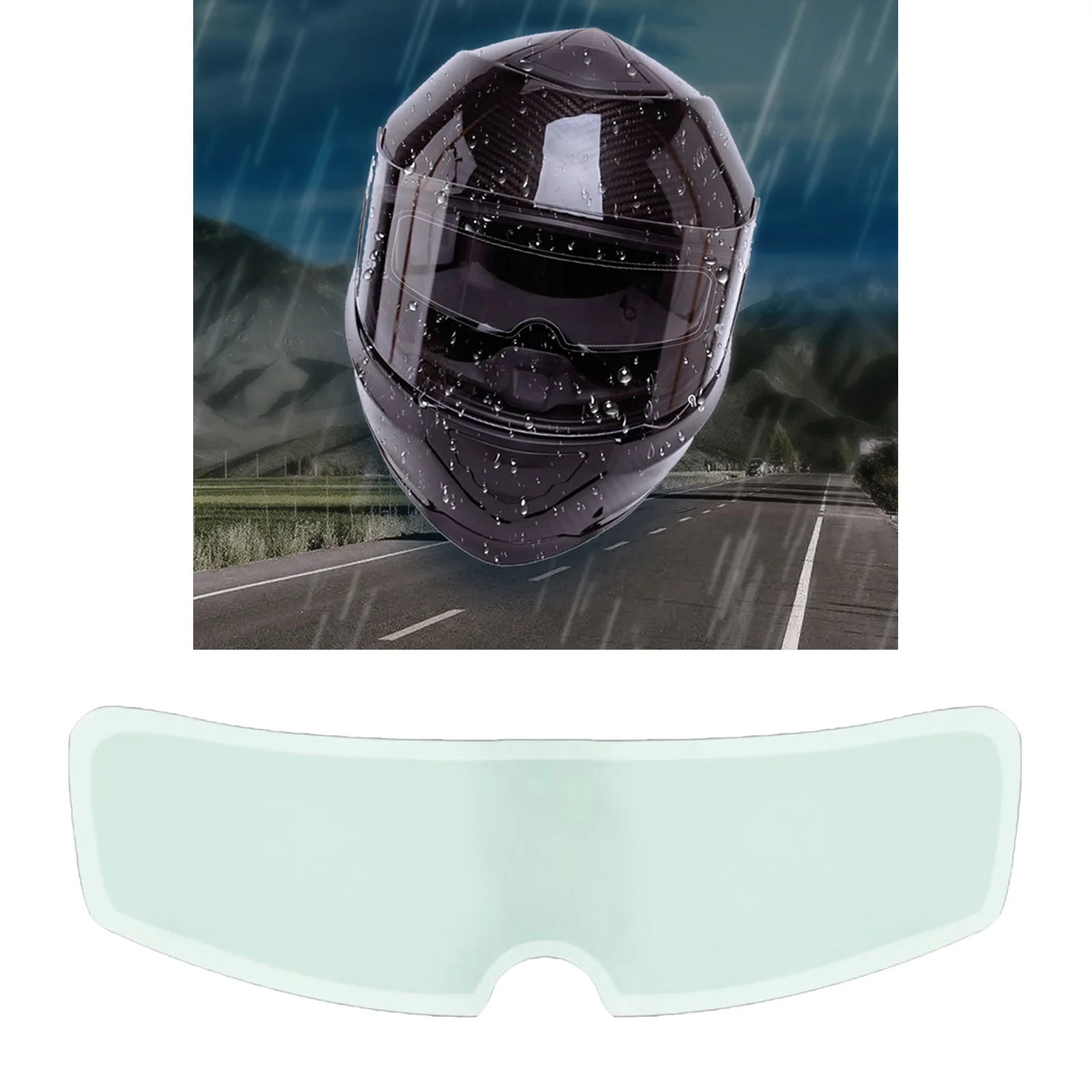 

Universal Fit Shield Anti-Fog Insert Clear Anti Fog Rainproof 3.1x9.3 inch