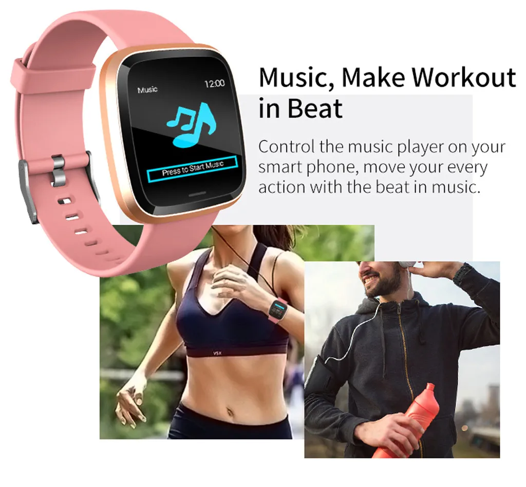 IT16 пульсометр кровяное давление мониторинг сна Смарт часы Шагомер трекер жизнь