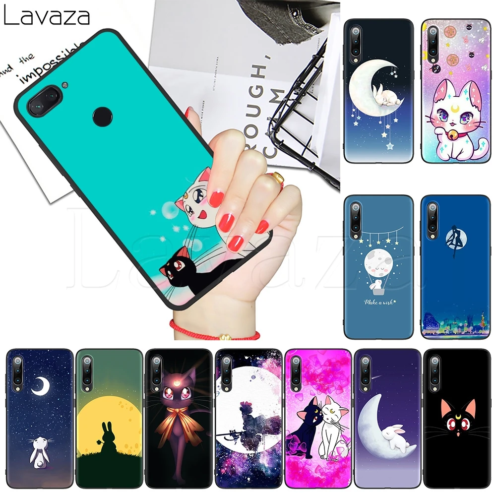 Lavaza луна кролик мягкие чехол для Xiaomi Mi MAX 2S 3 6 8 9 лет CC9E SE A1 A2 A3 F1 Примечание 10 Pro