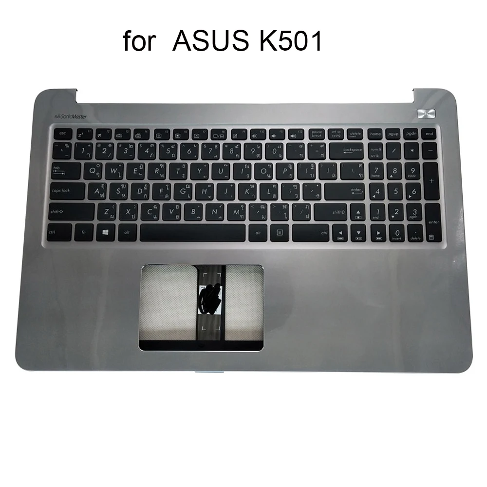 Thailand backlit keyboard for Asus K501 UB K501UQ K501LB K501L TI Thai computer keyboards backlight gray Upper case 9Z.N8SLQ.Q01