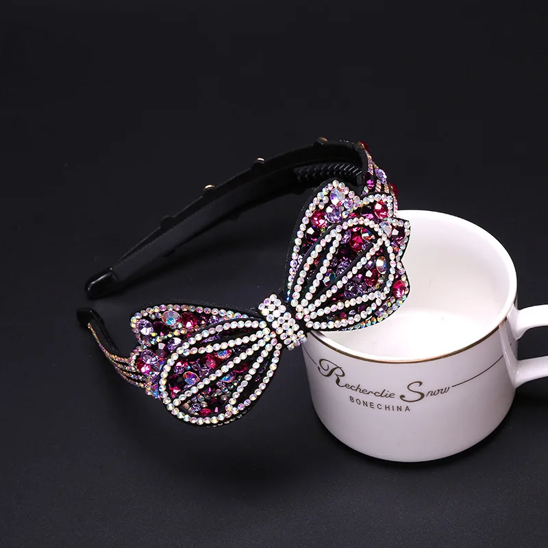 Поставка из сплава обруч для волос с инкрустированными бриллиантами модный