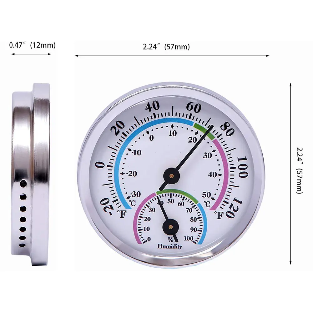 

Thermometer Hygrometer Dial Wall Hanging High-Precision Temperature Humidity Gauge Tester for Indoor Temperature Measure Tools