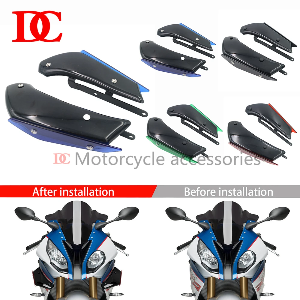For BMW S1000RR S1000 RR HP4 2015 2016 2017 2018 Motorcycle Winglet Aerodynamic Wing Kit Spoiler Accessories