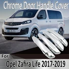 Наклейки для стайлинга для Opel Zafira Life 2017 2018 2019, Декоративные Хромированные дверные ручки, краска, ремонт, автомобильные аксессуары