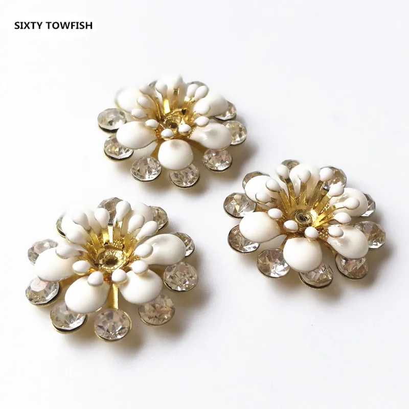 5 шт. 20 мм новые белые/розовые медные филигранные прозрачные горные хрустальные