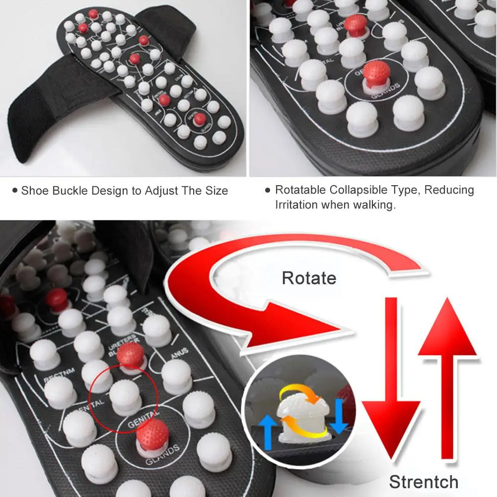 1 пара массажных тапочек для йоги фитнеса акупрессуры массажер ног акупунктурные