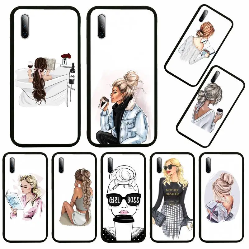 

Goddess VOGUE Art Princess Girls Female Phone Case for redmi 6 7A 8A 9A 10X 4G note 8 8T 9S 10 K30 K20 pro max Cover