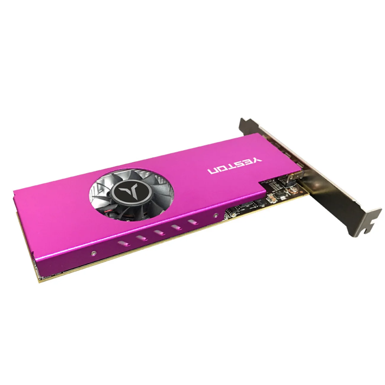 Yeston Graphics Card R7 350 2G D5 4MINIDP 4-screen Support Split Screen 750/4000MHz 2G/128bit/GDDR5 with 4 Mini DP Ports